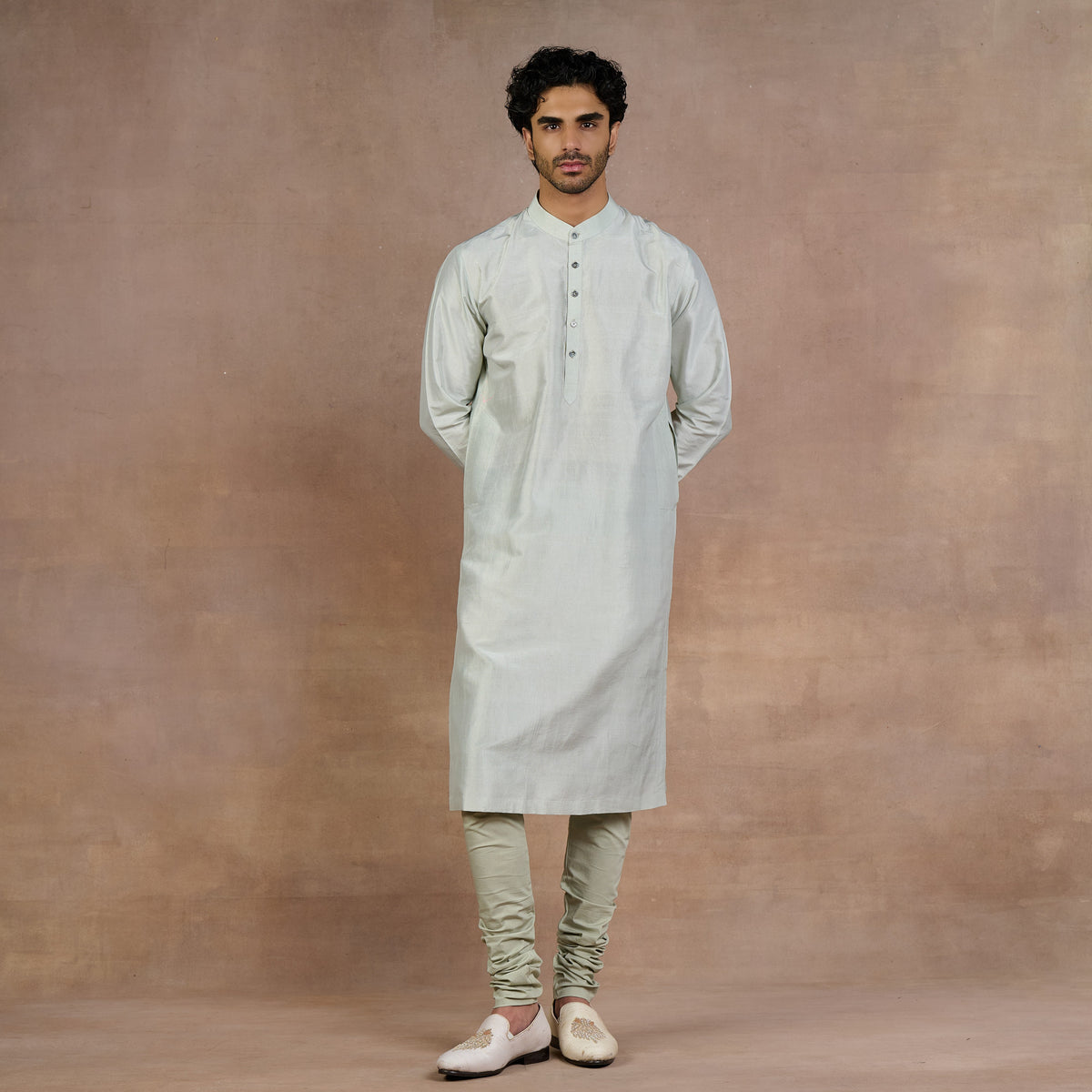Sage Green Sherwani Set | Siddi