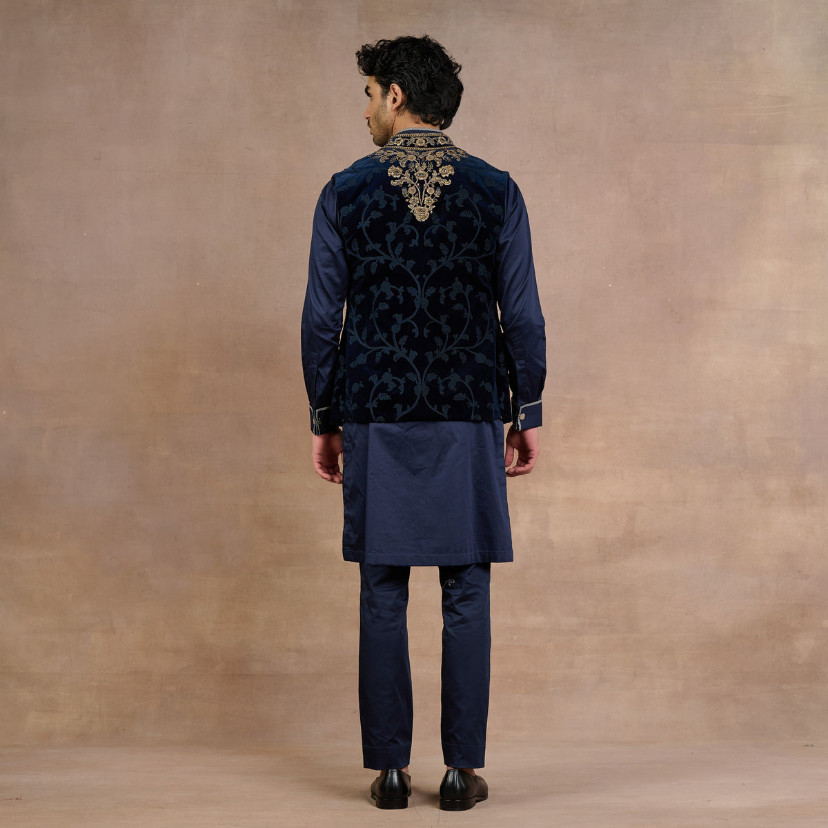 Midnight Blue Nehru Jacket | Siddi