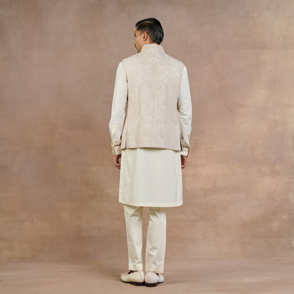 Taupe Nehru Jacket | Siddi