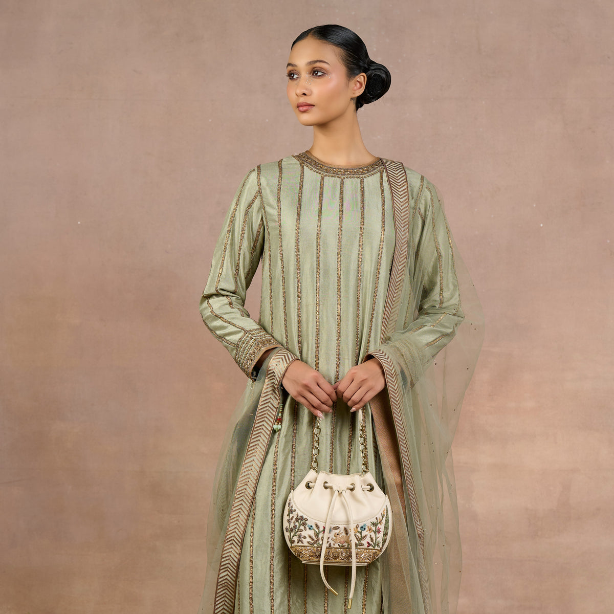 Sage Green Tunic Set | Siddi