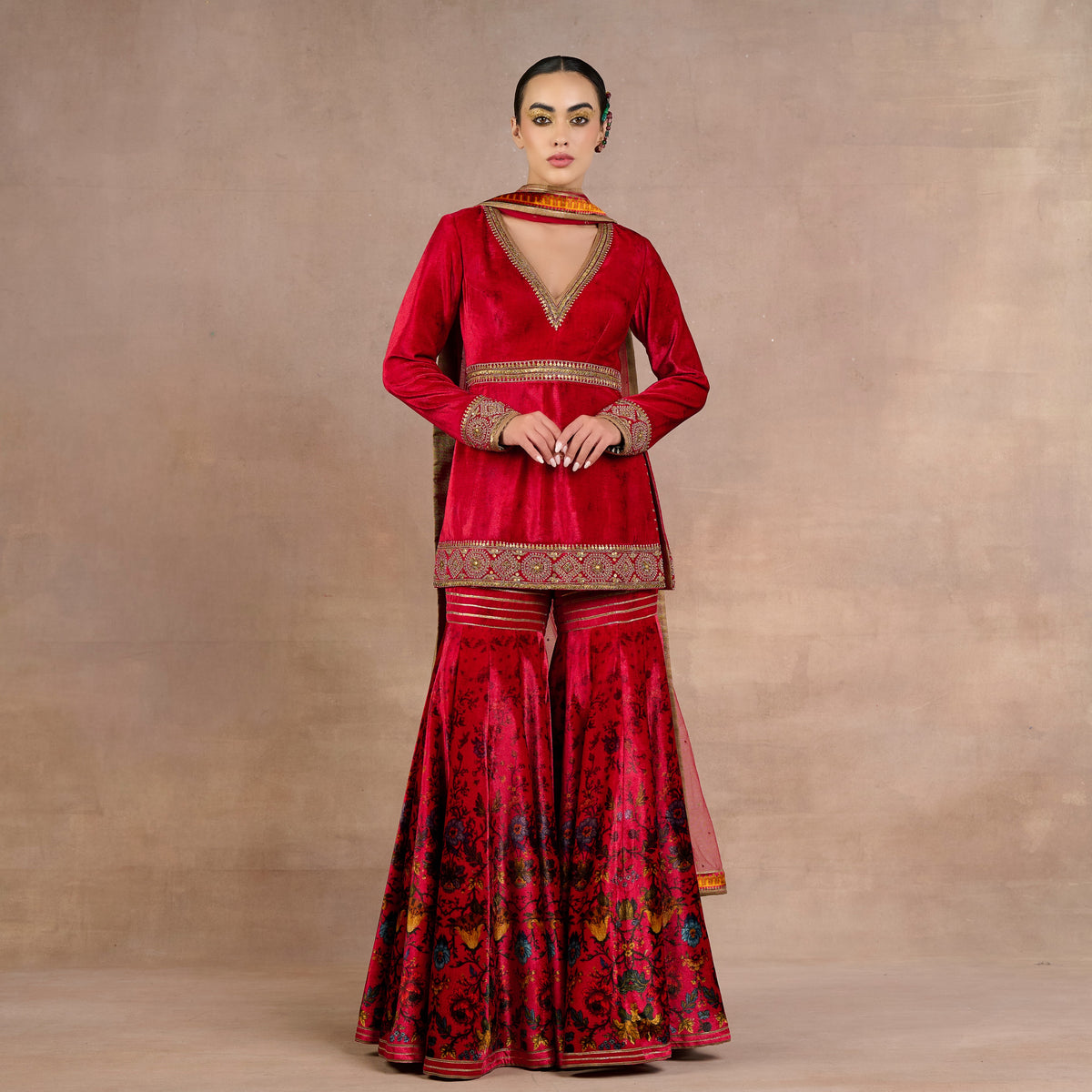 Fuchsia Sharara Set | Siddi