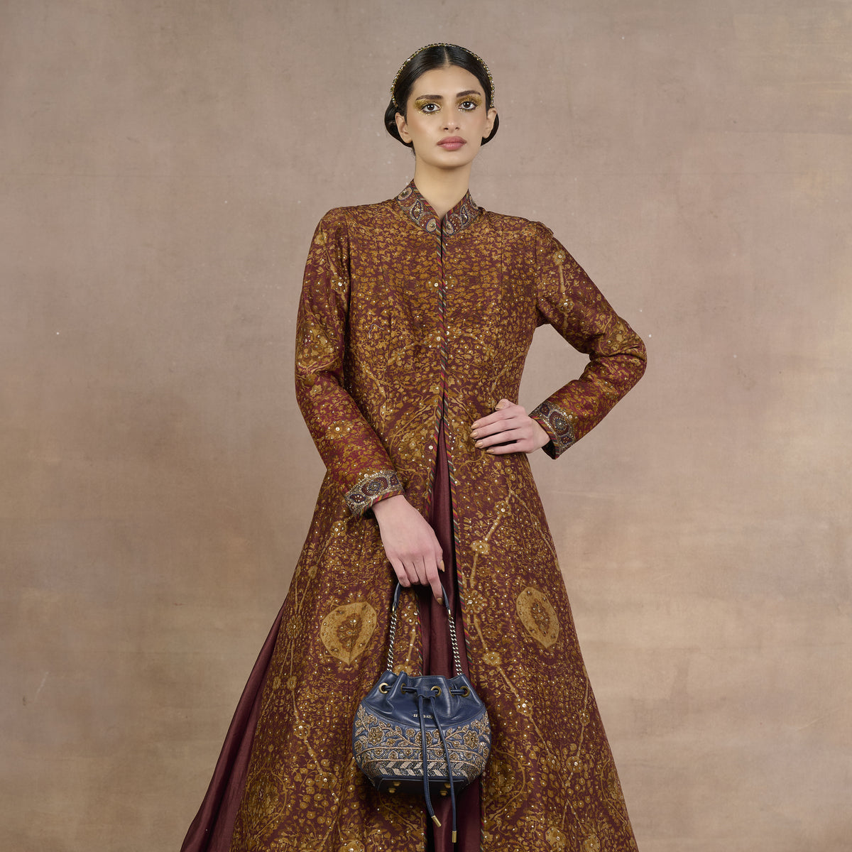 Ochre - Red Jacket Set | Siddi