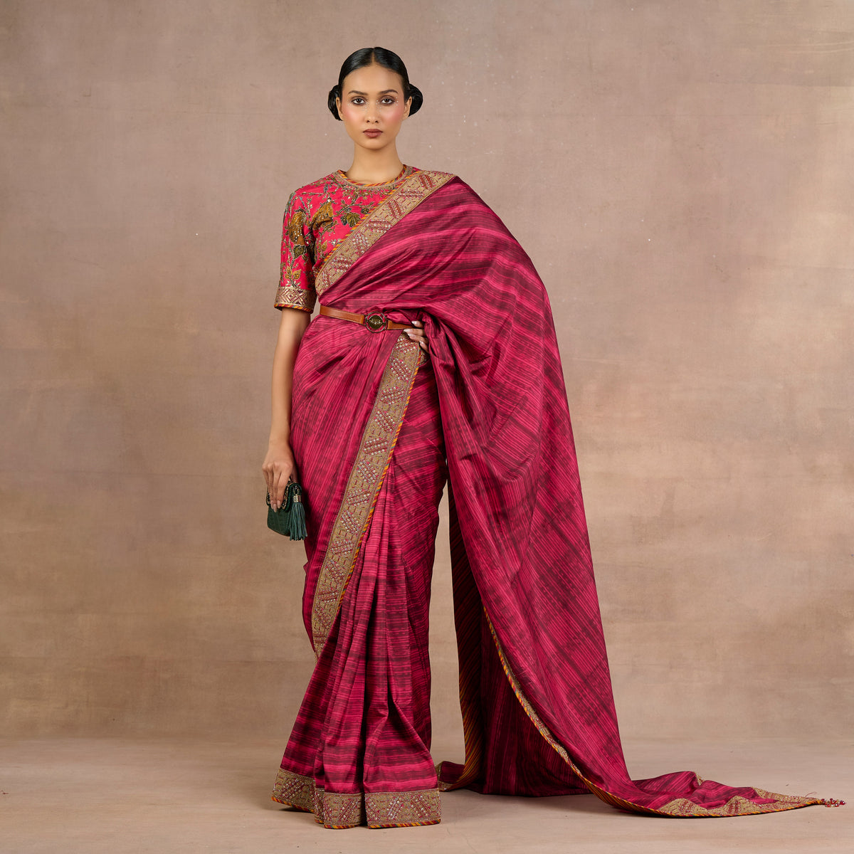 Fuchsia Saree Set | Siddi