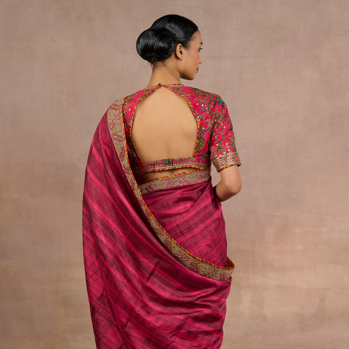 Fuchsia Saree Set | Siddi