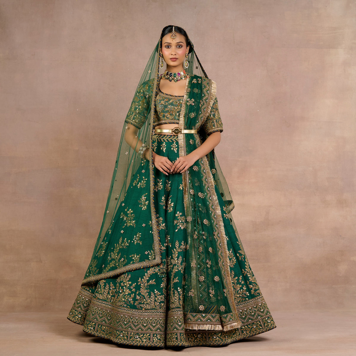 Emerald Green Veil | Siddi