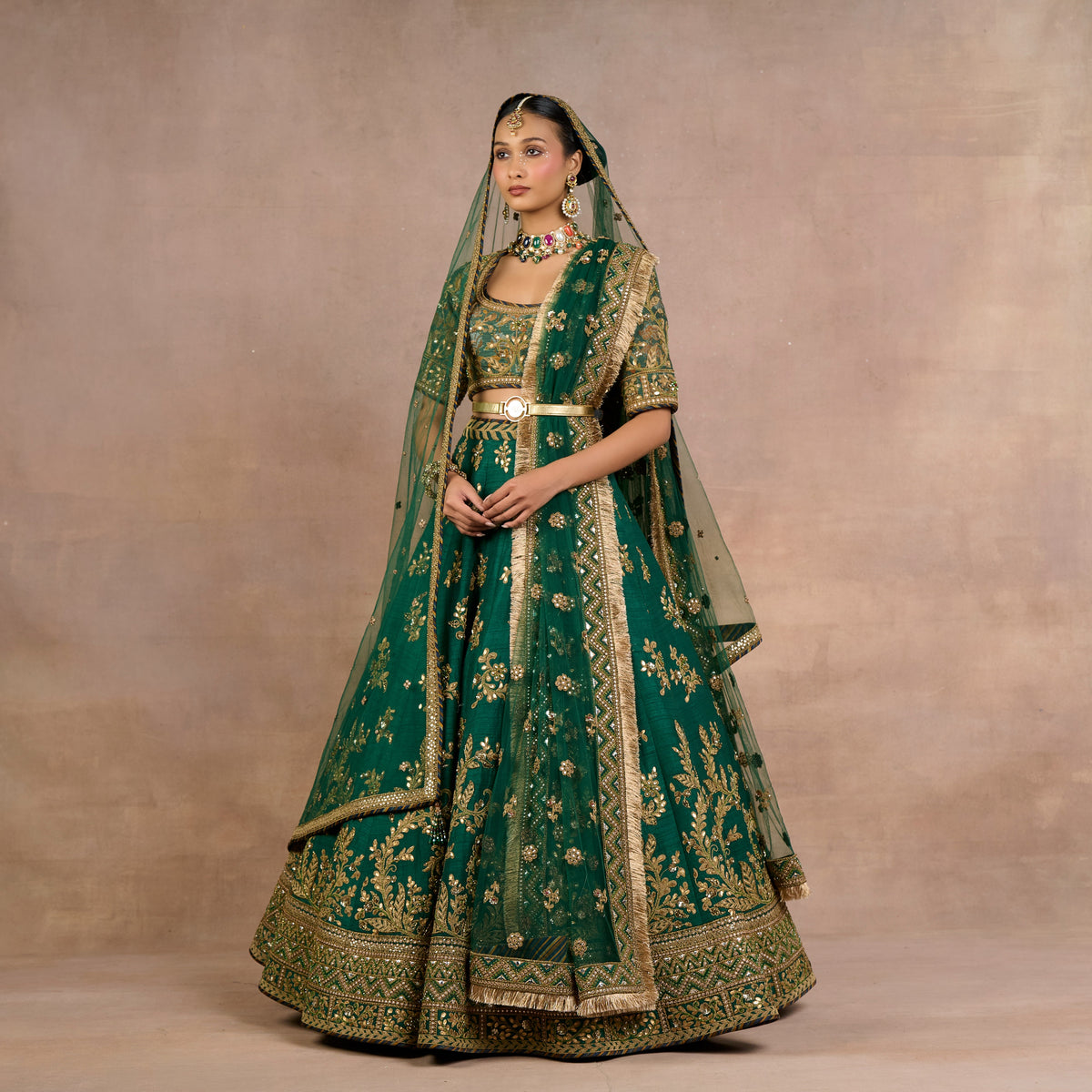 Emerald Green Veil | Siddi