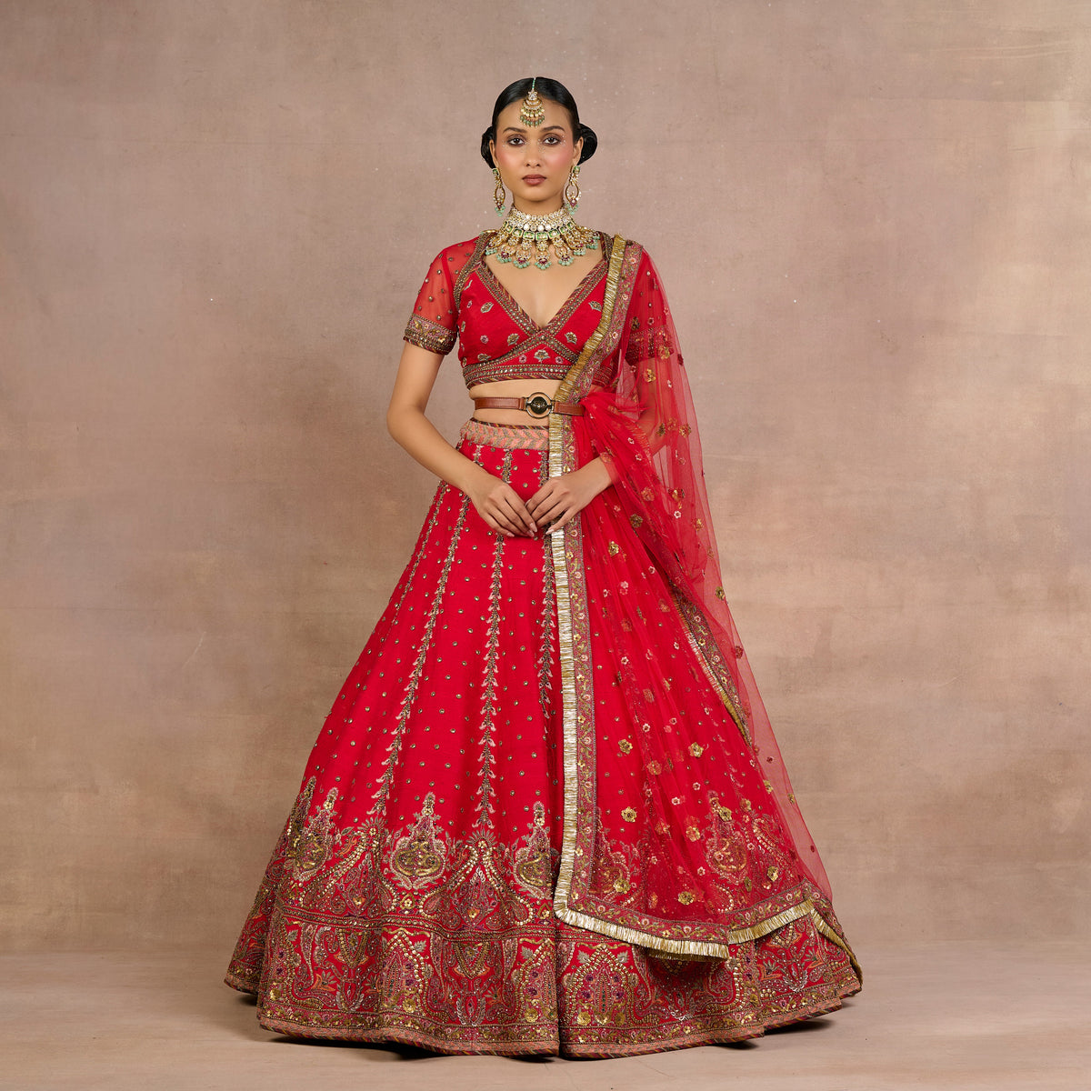 Imeperial Red Lehenga Set | Siddi