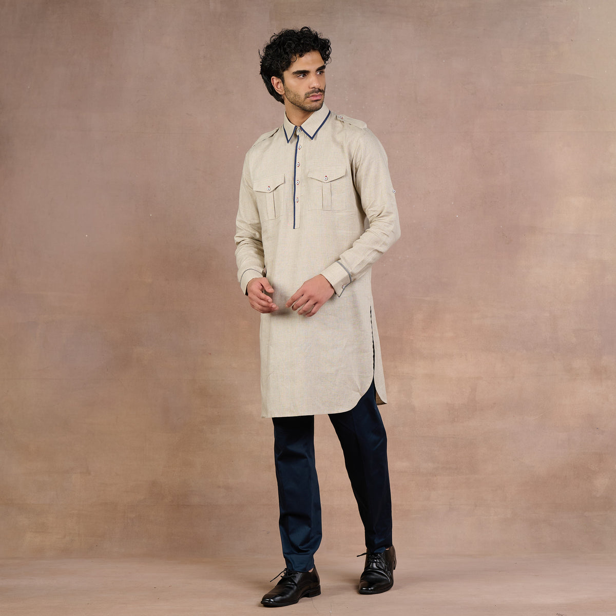 Slate Grey Kurta Set | Siddi