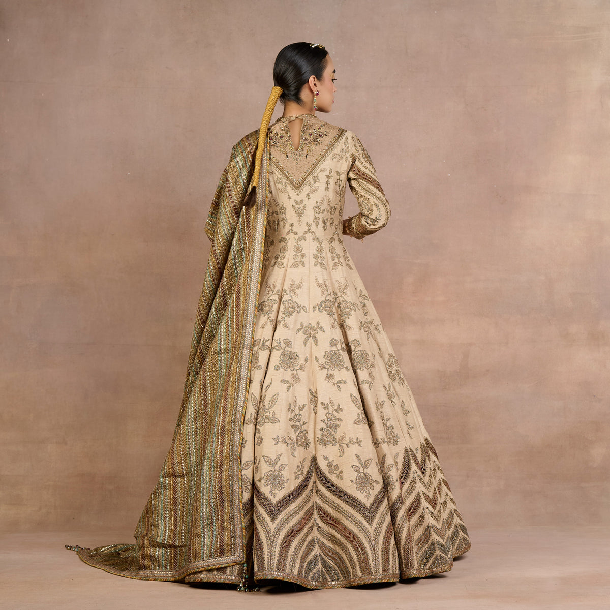 Crème Ivory Anarkali Set | Siddi