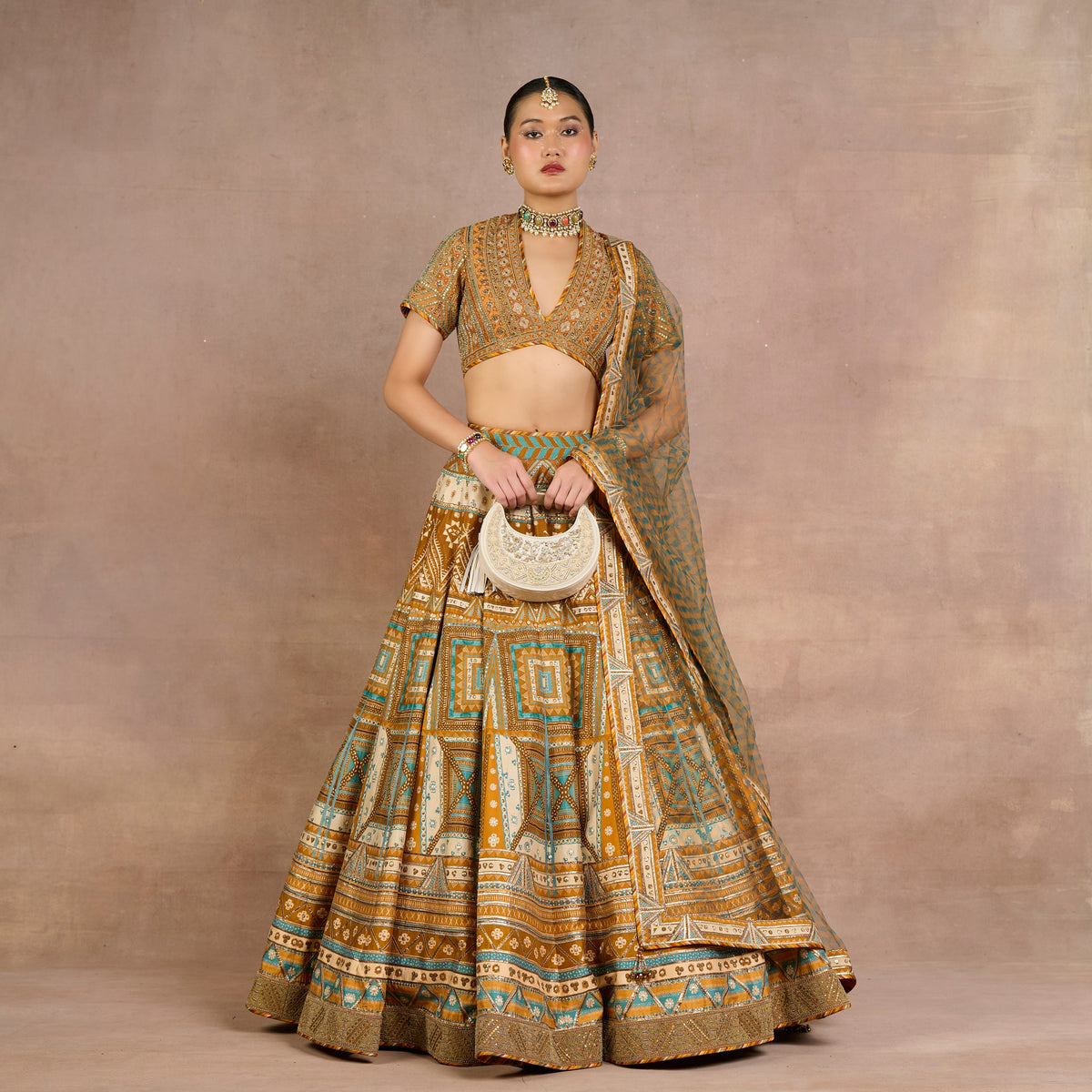 Ochre Mustard Skirt Set | Siddi