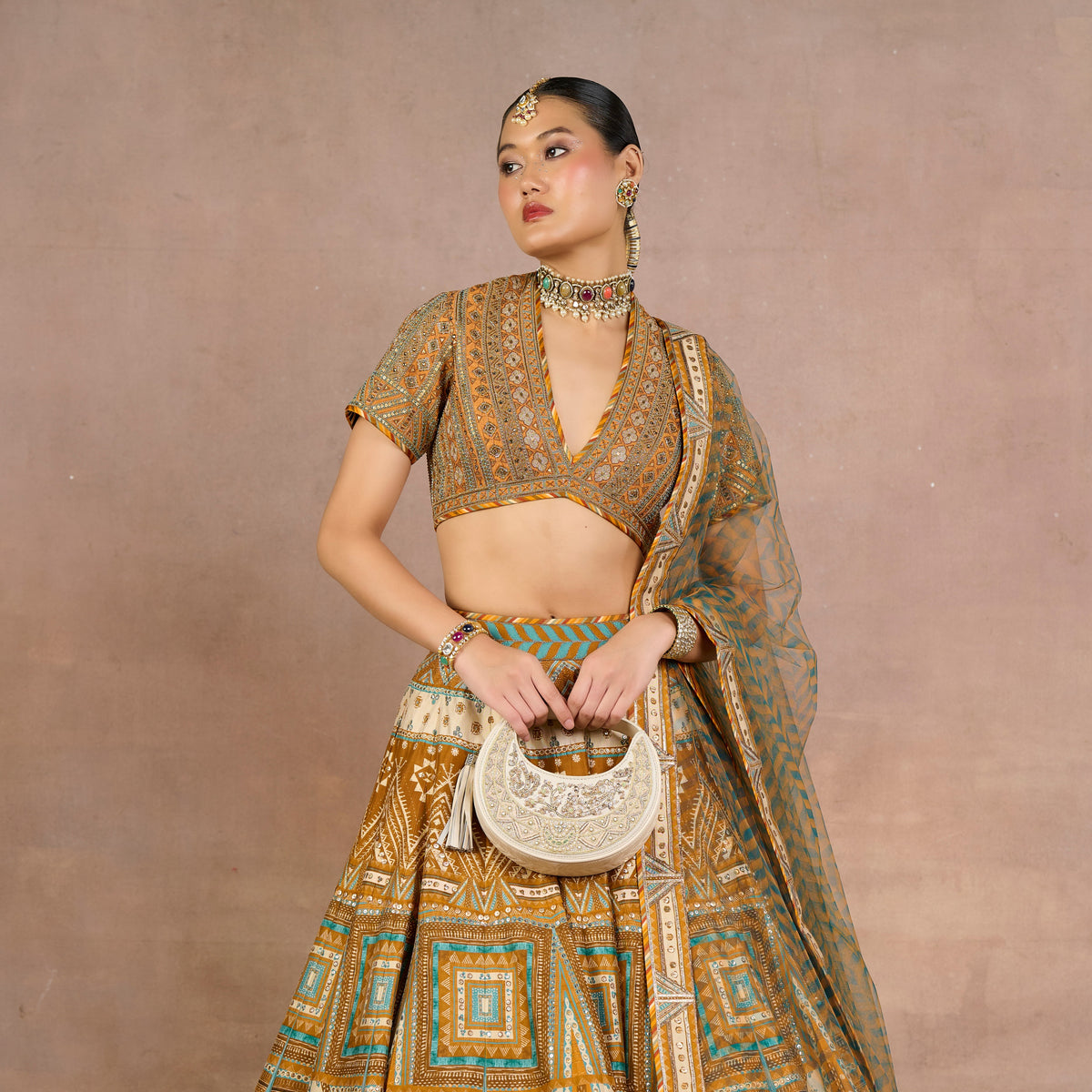Ochre Mustard Skirt Set | Siddi