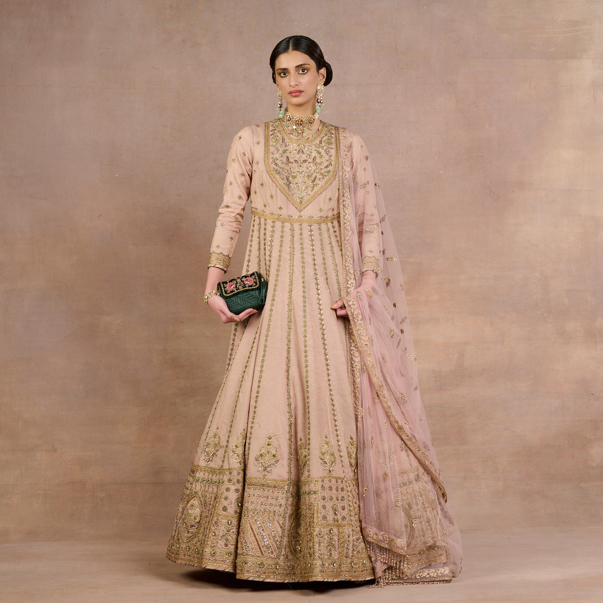 Baby Pink Anarkali Set | Siddi