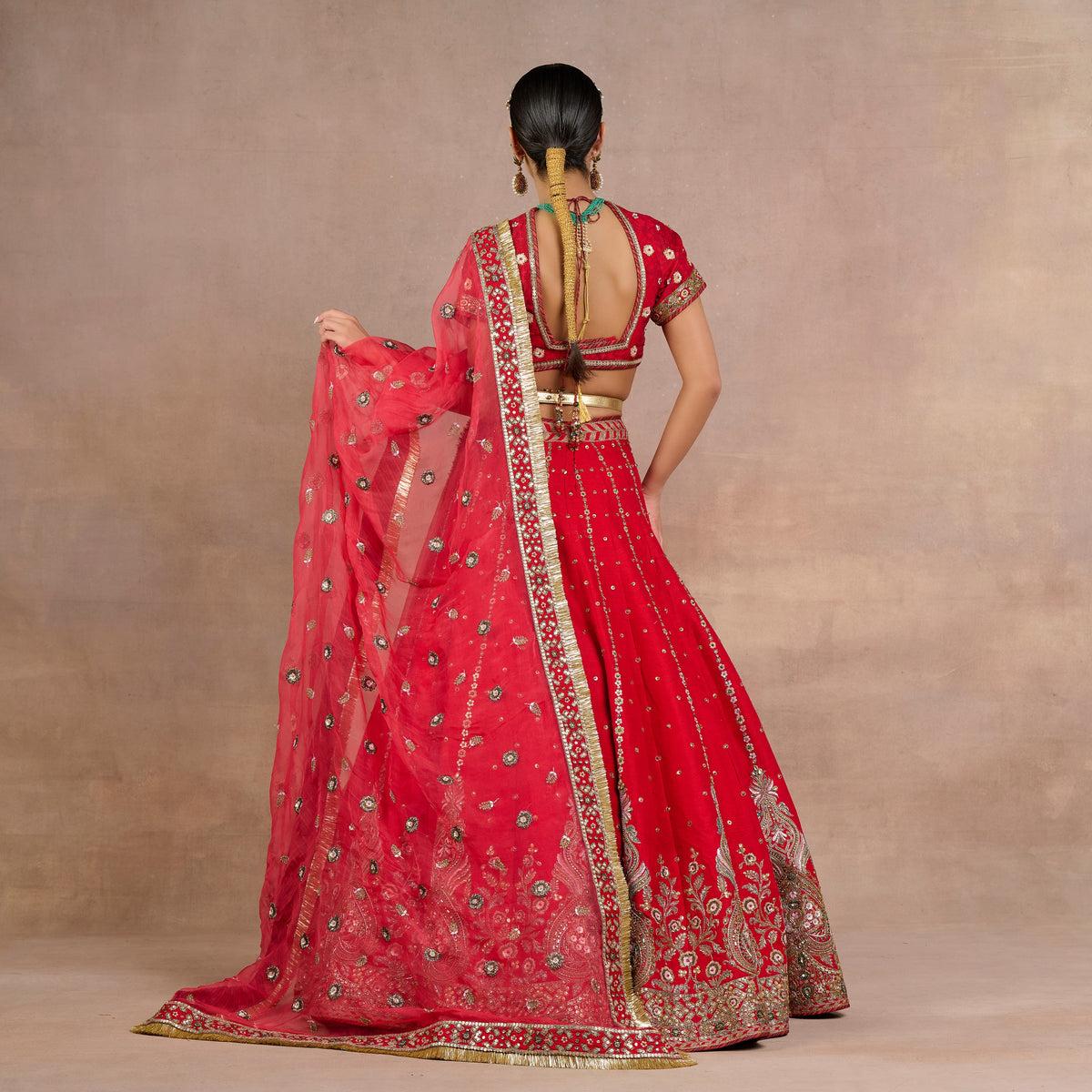Bright Red Lehenga Set | Siddi