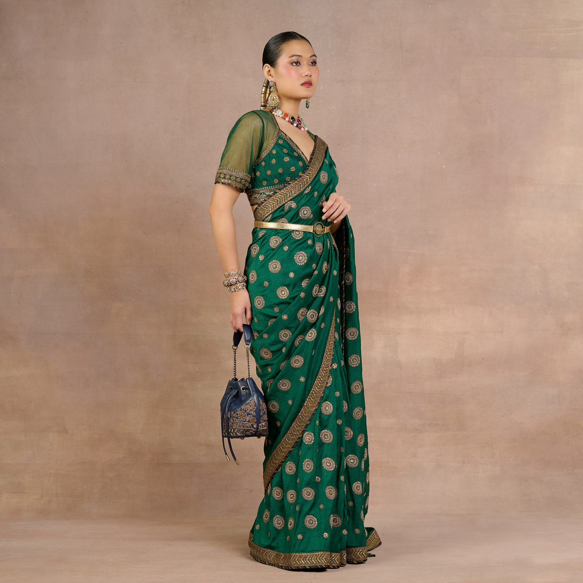 Emerald Saree Set | Siddi