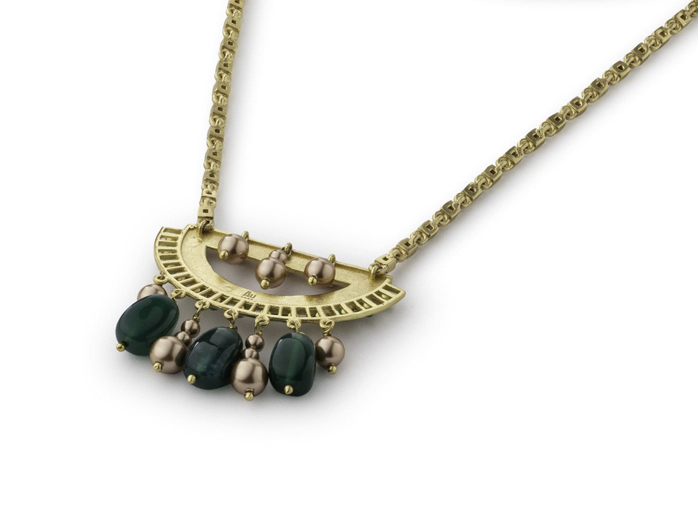 Rumeli Crescent Drops Necklace