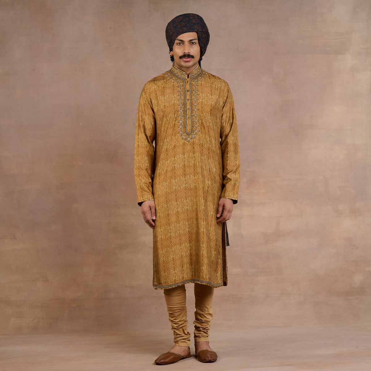 Warm Walnut Sherwani Set | Siddi
