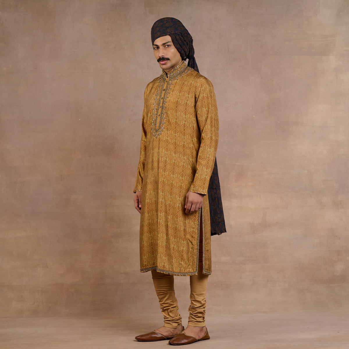 Warm Walnut Sherwani Set | Siddi