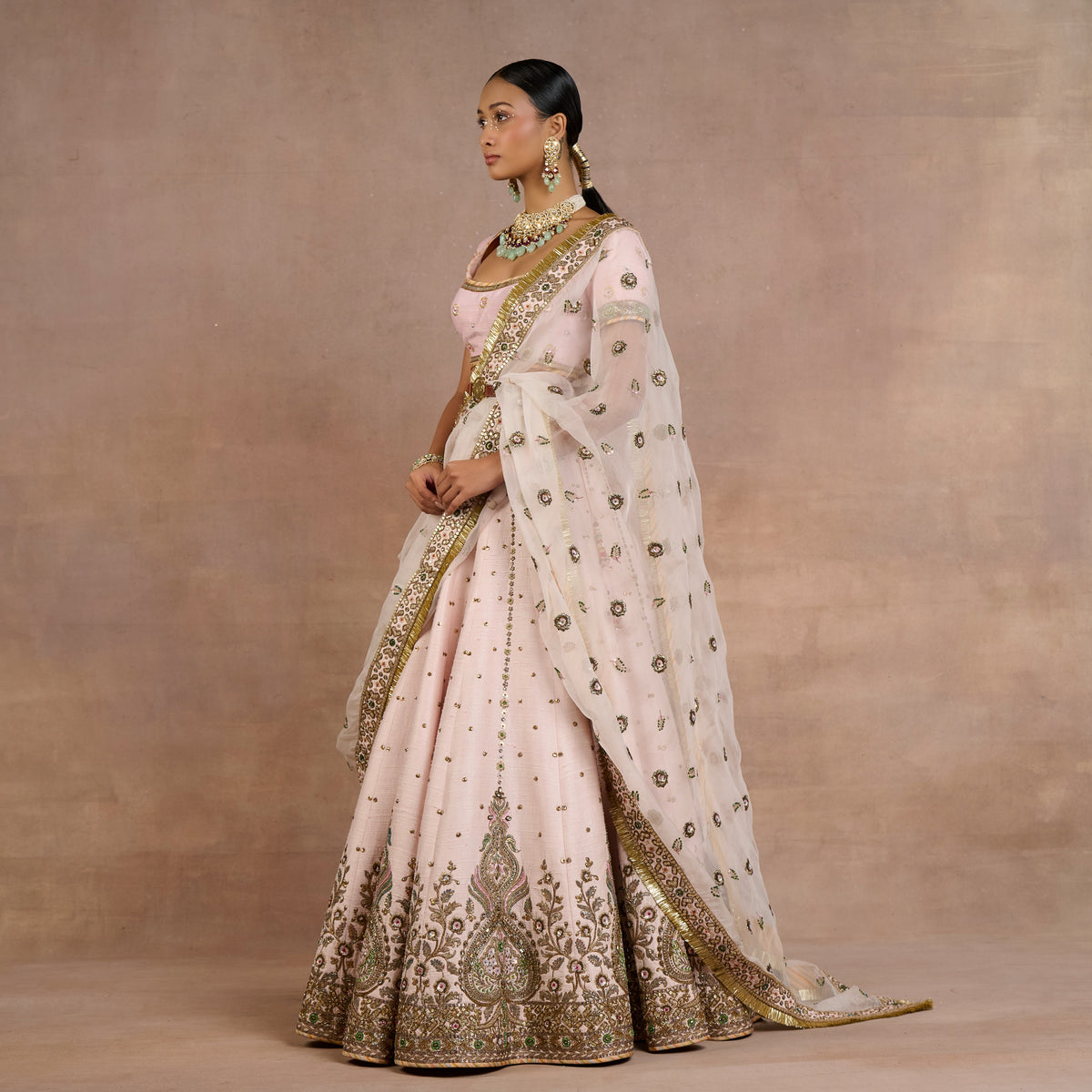 Powder Pink Lehenga Set | Siddi