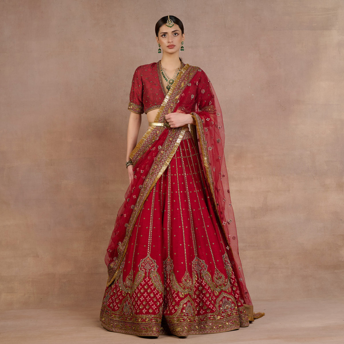 Scarlet Red Lehenga Set | Siddi