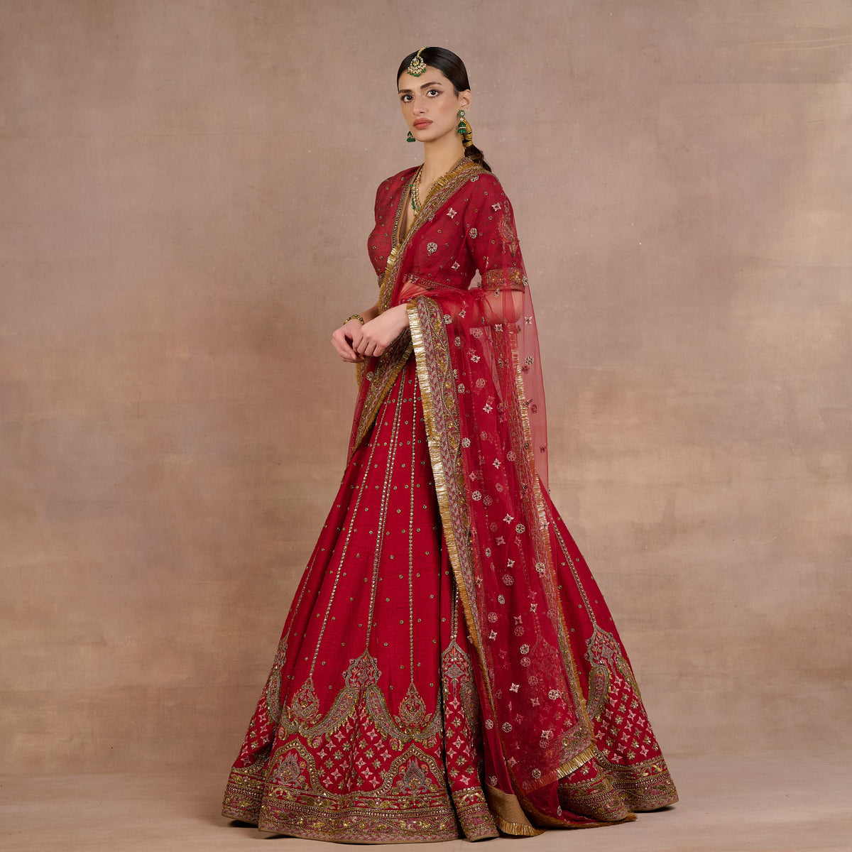 Scarlet Red Lehenga Set | Siddi