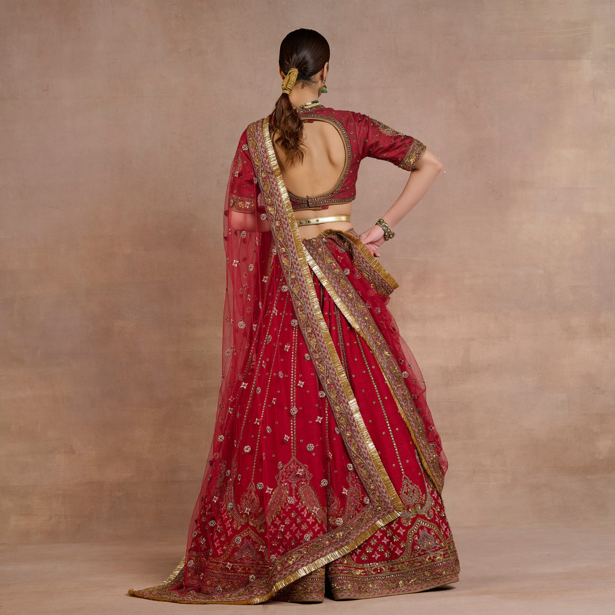 Scarlet Red Lehenga Set | Siddi