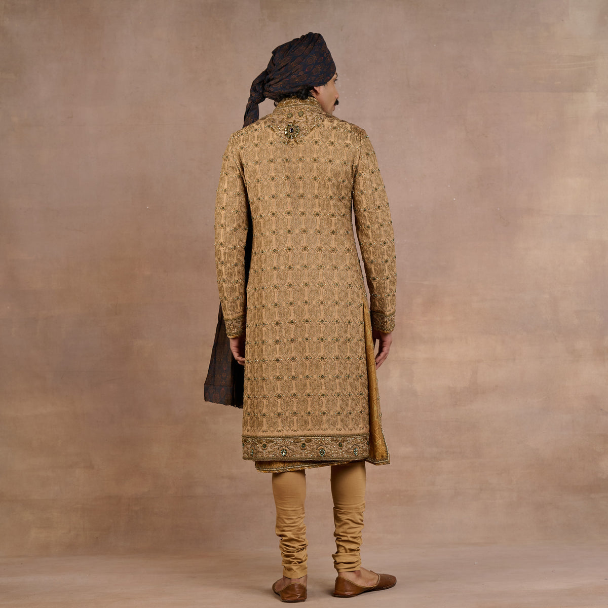 Warm Walnut Sherwani Set | Siddi