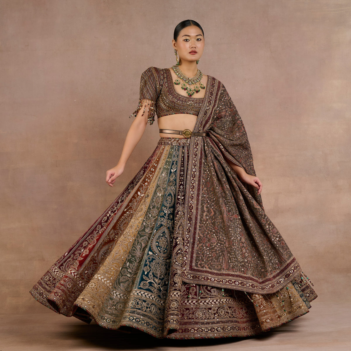 Multihued Lehenga Set | Siddi