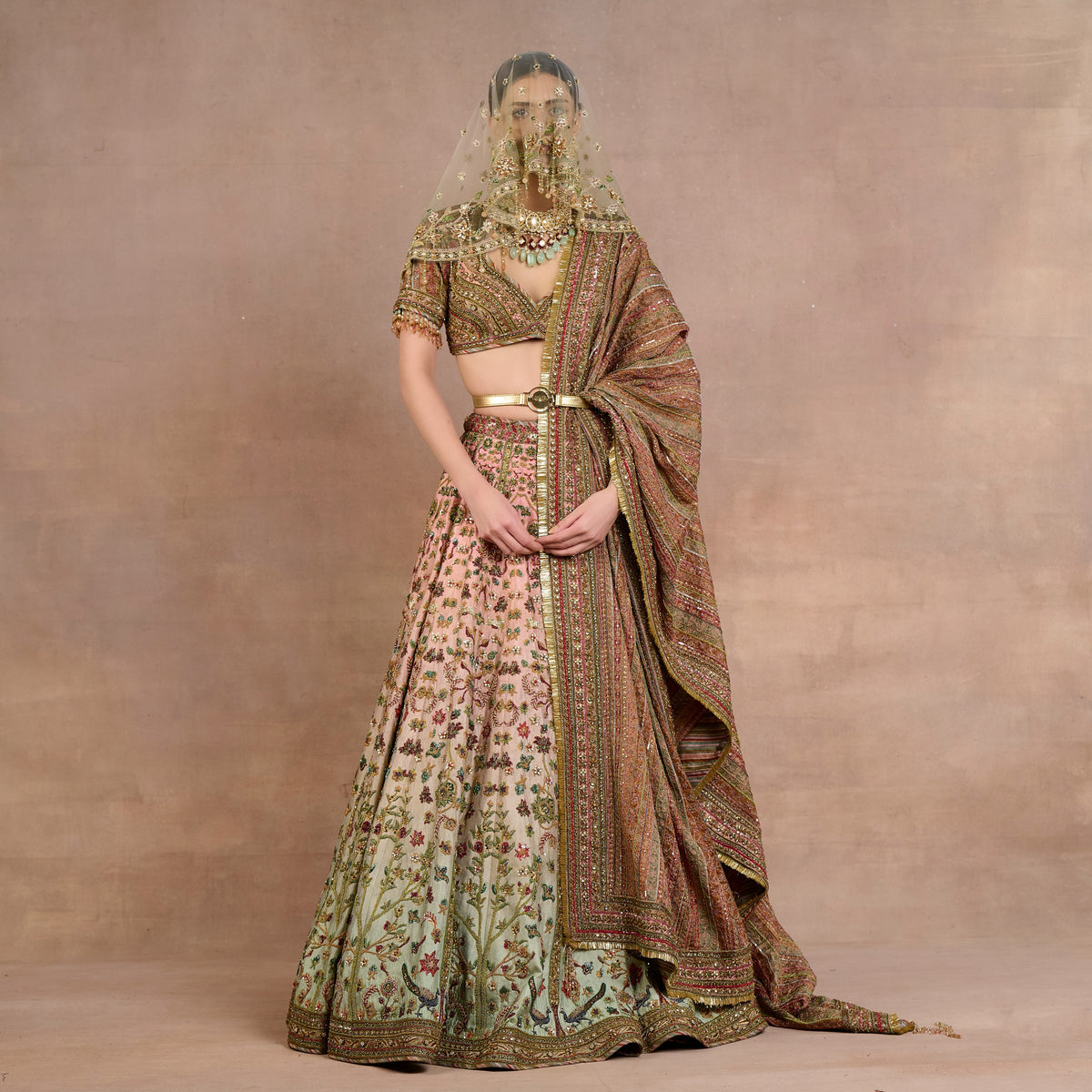 Pink - Sage Ombre Veil | Siddi