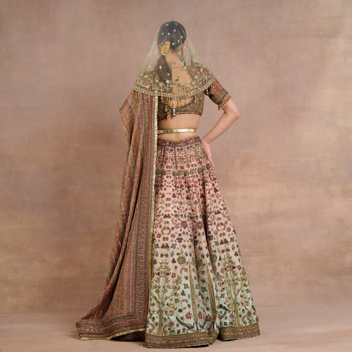 Pink - Sage Ombre Veil | Siddi