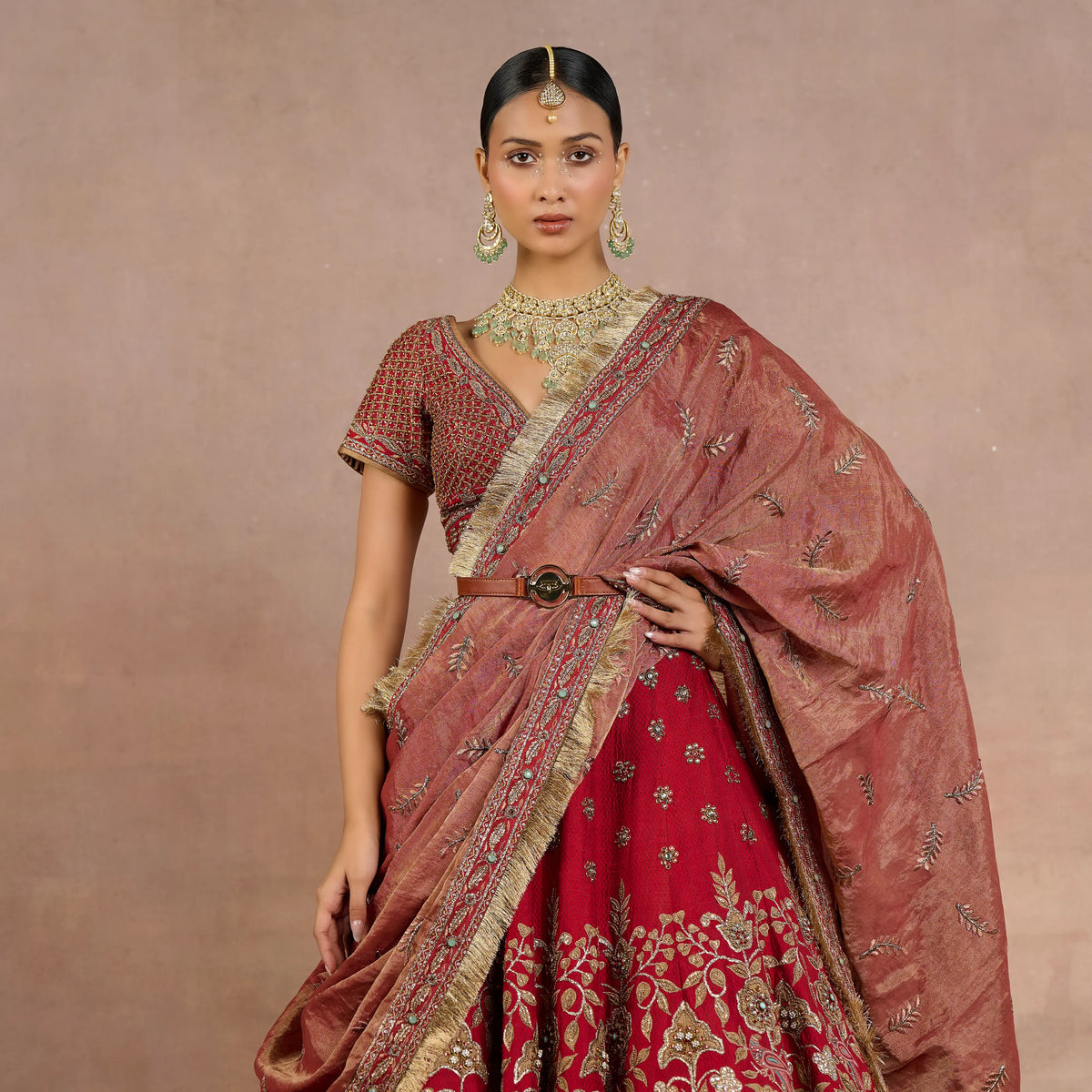 Crimson Red Lehenga Set | Siddi