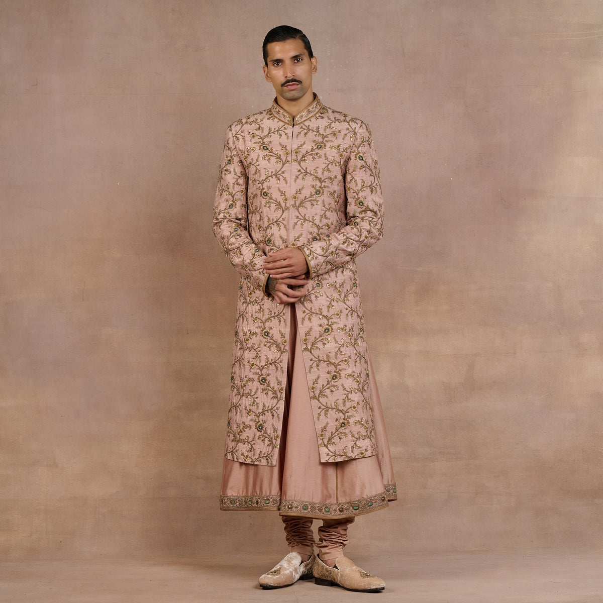 Warm Ivory Sherwani Set | Siddi