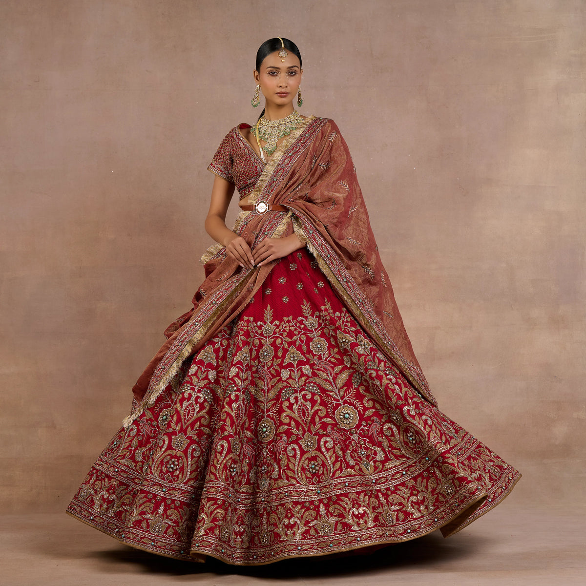 Crimson Red Lehenga Set | Siddi