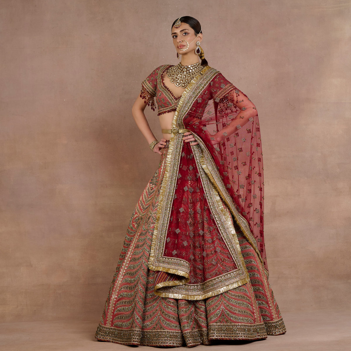 Canyon Red Lehenga Set | Siddi