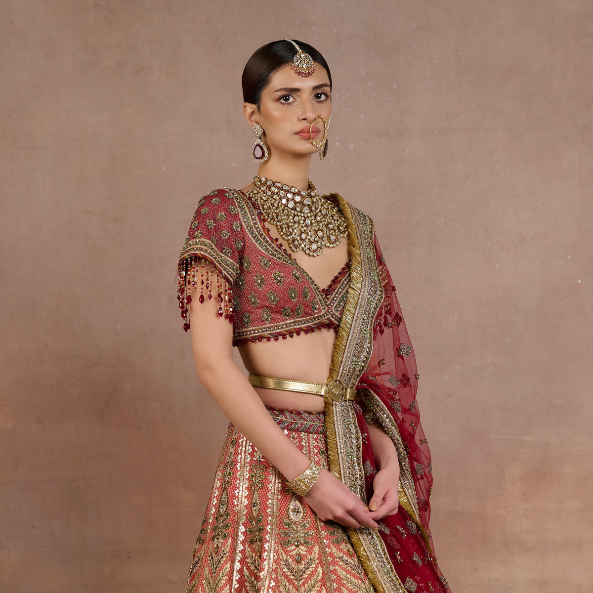Canyon Red Lehenga Set | Siddi