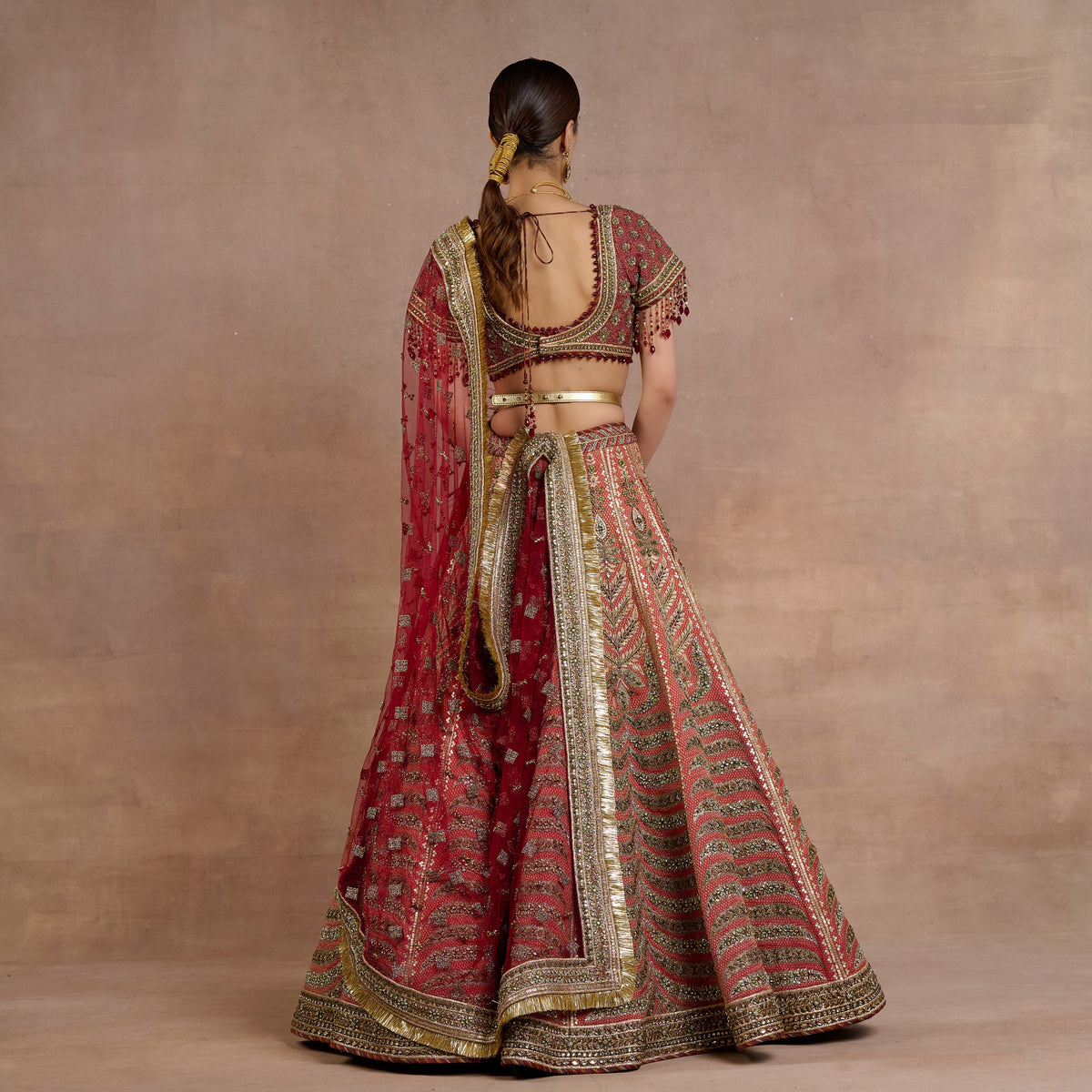 Canyon Red Lehenga Set | Siddi
