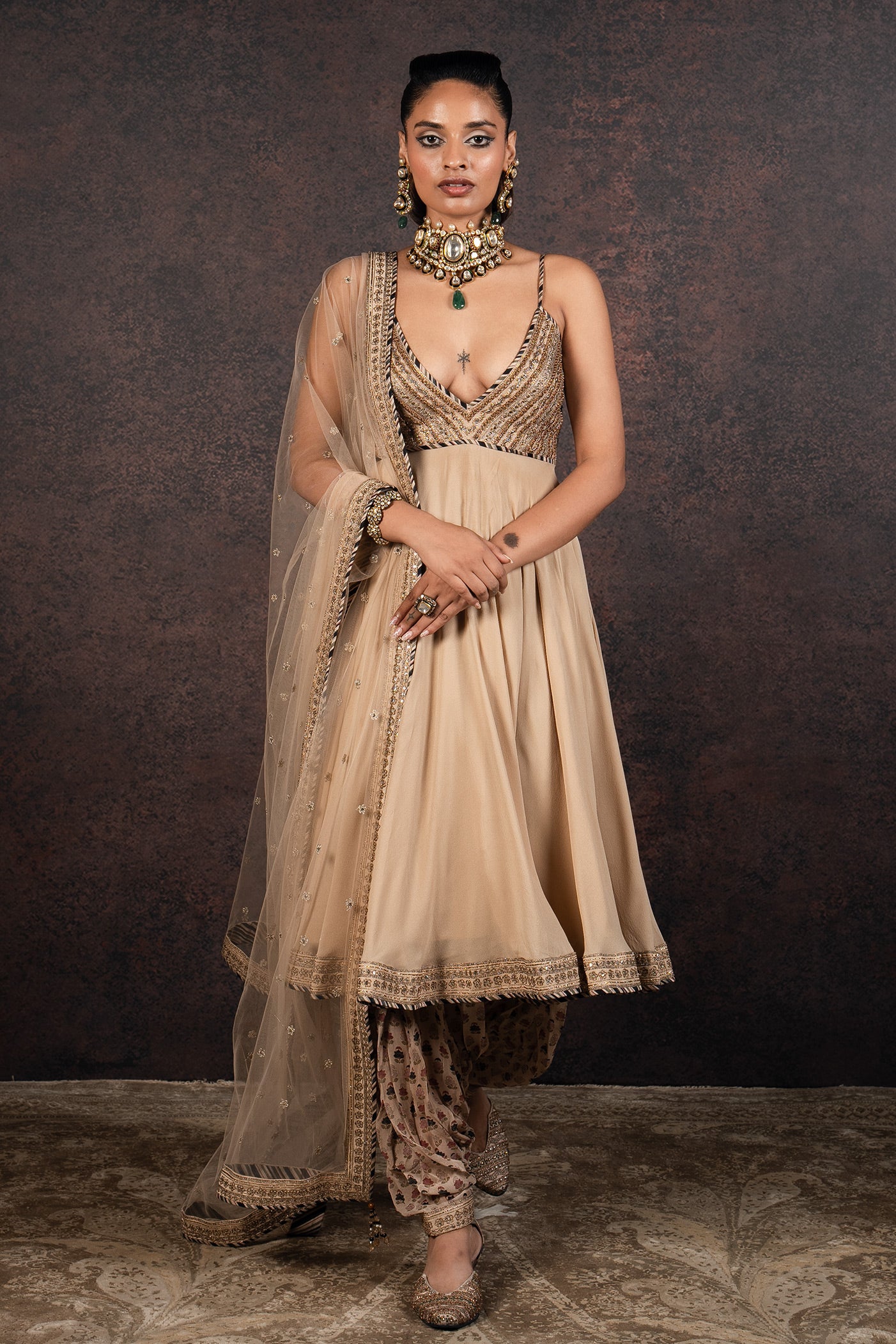 Almond Anarkali Set | MURAQQA