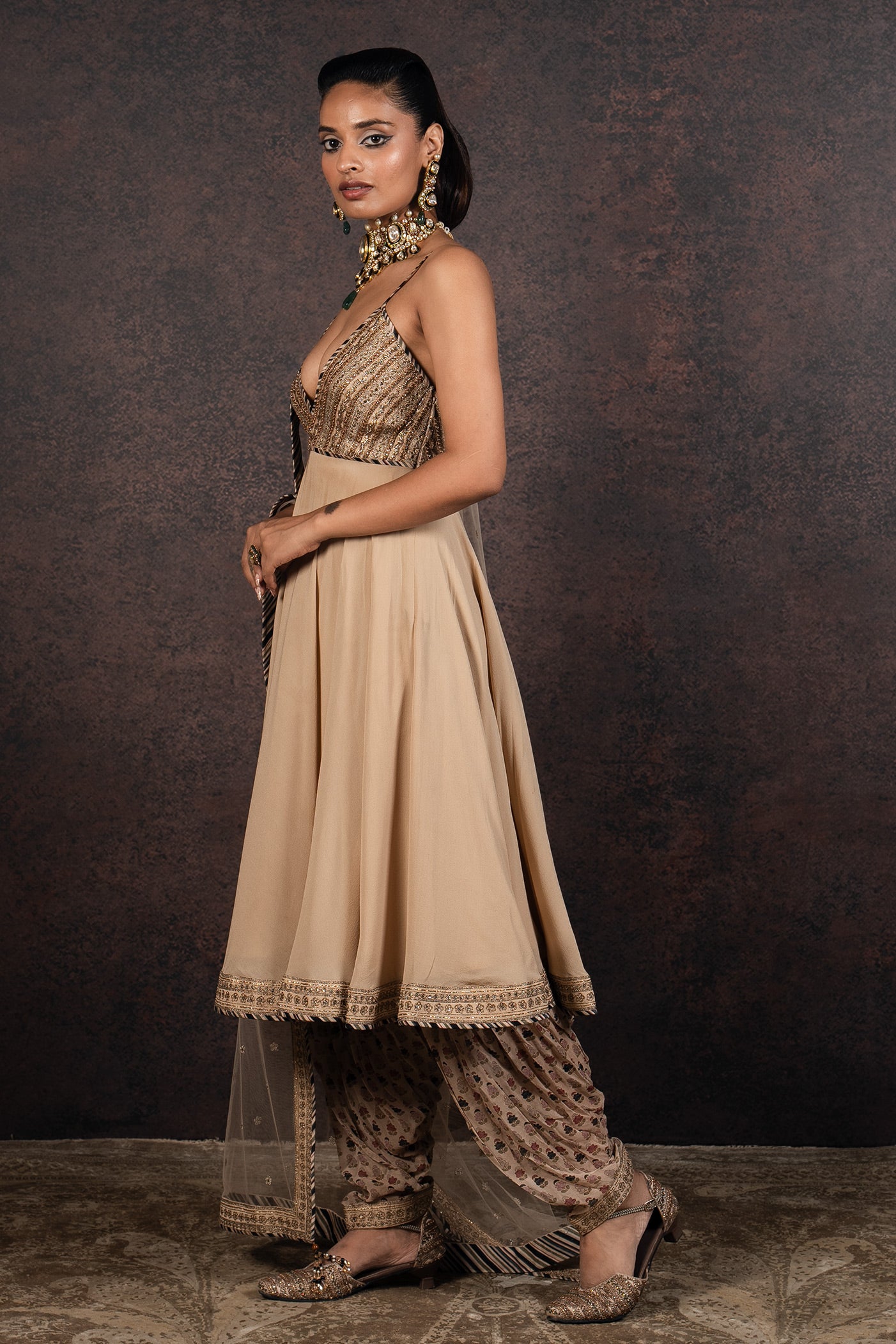 Almond Anarkali Set | MURAQQA