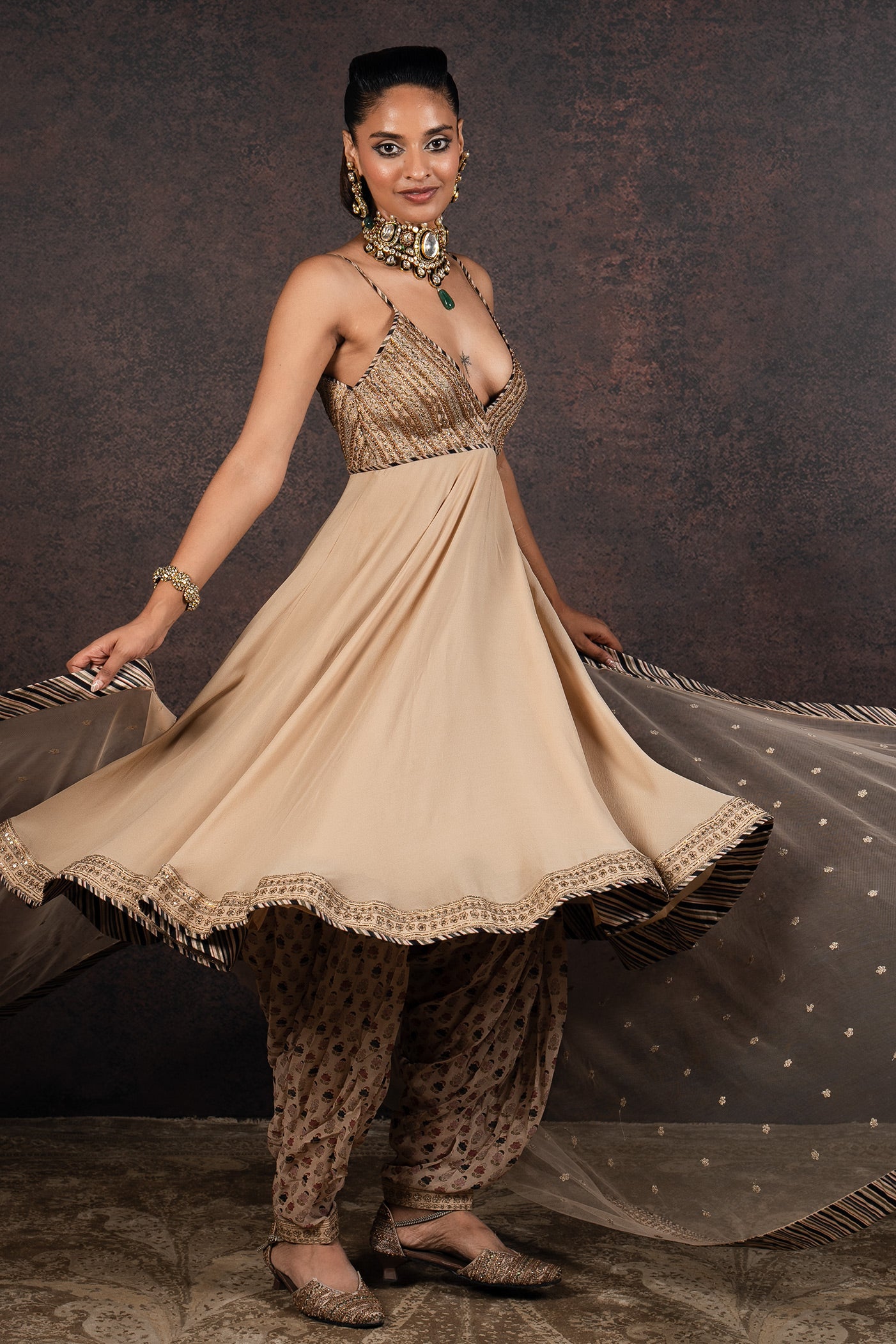Almond Anarkali Set | MURAQQA