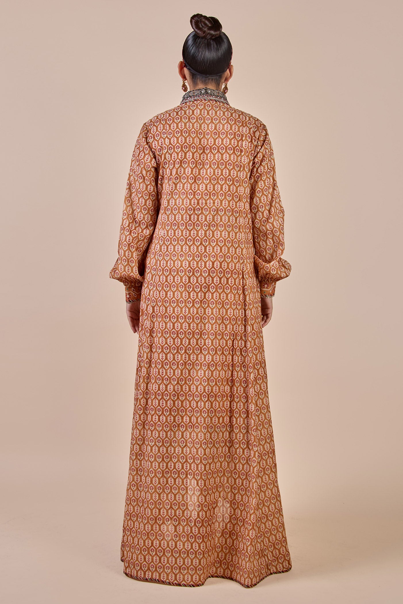 Rust Orange Anarkali | CHHĒ
