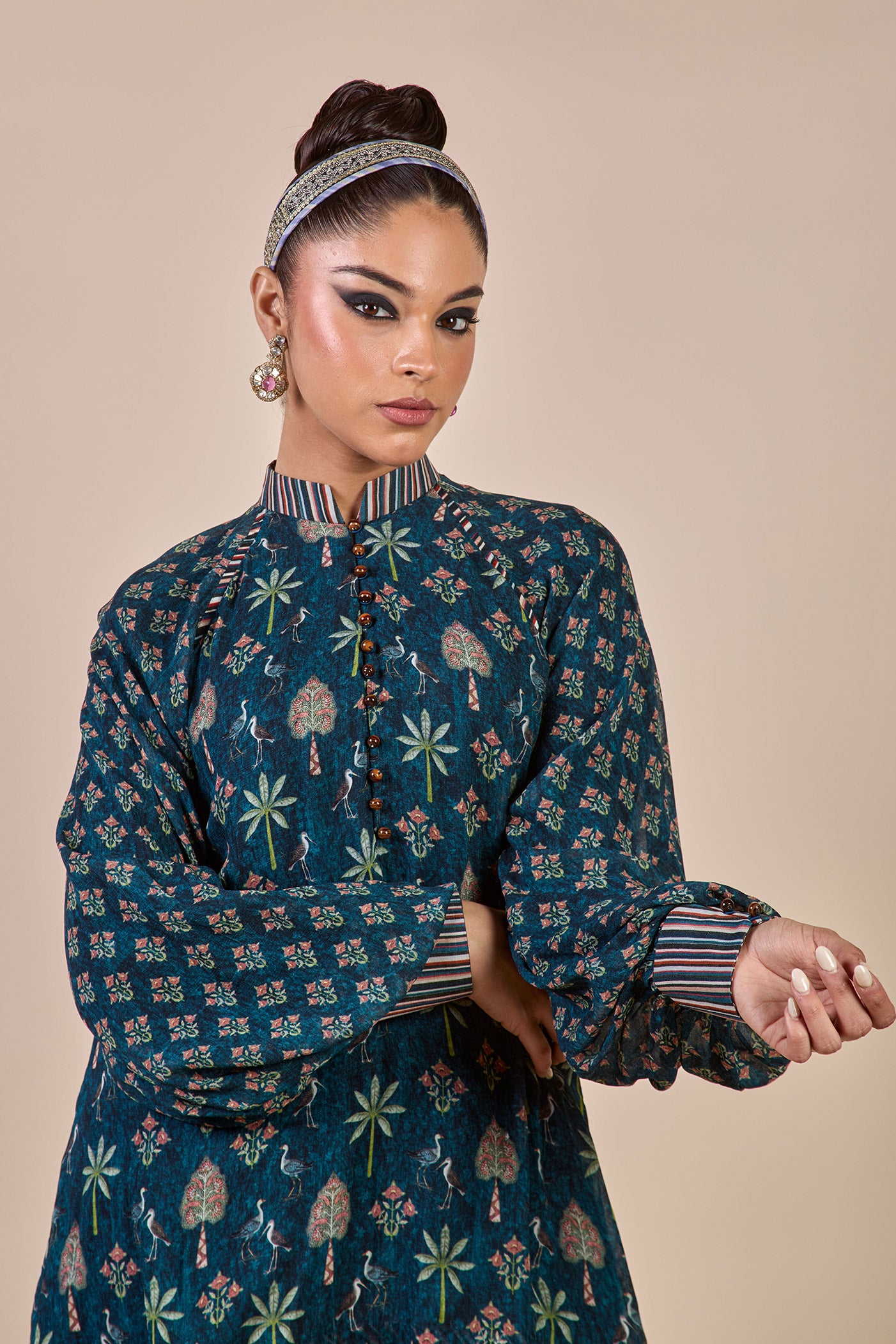 Prussian Blue Long Top | CHHĒ