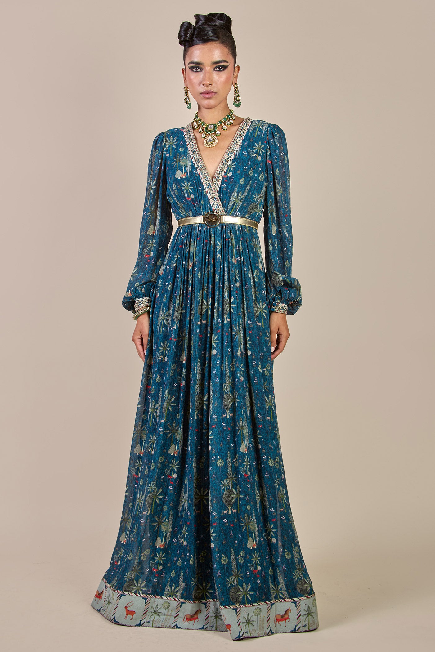 Prussian Blue Maxi Dress | CHHĒ