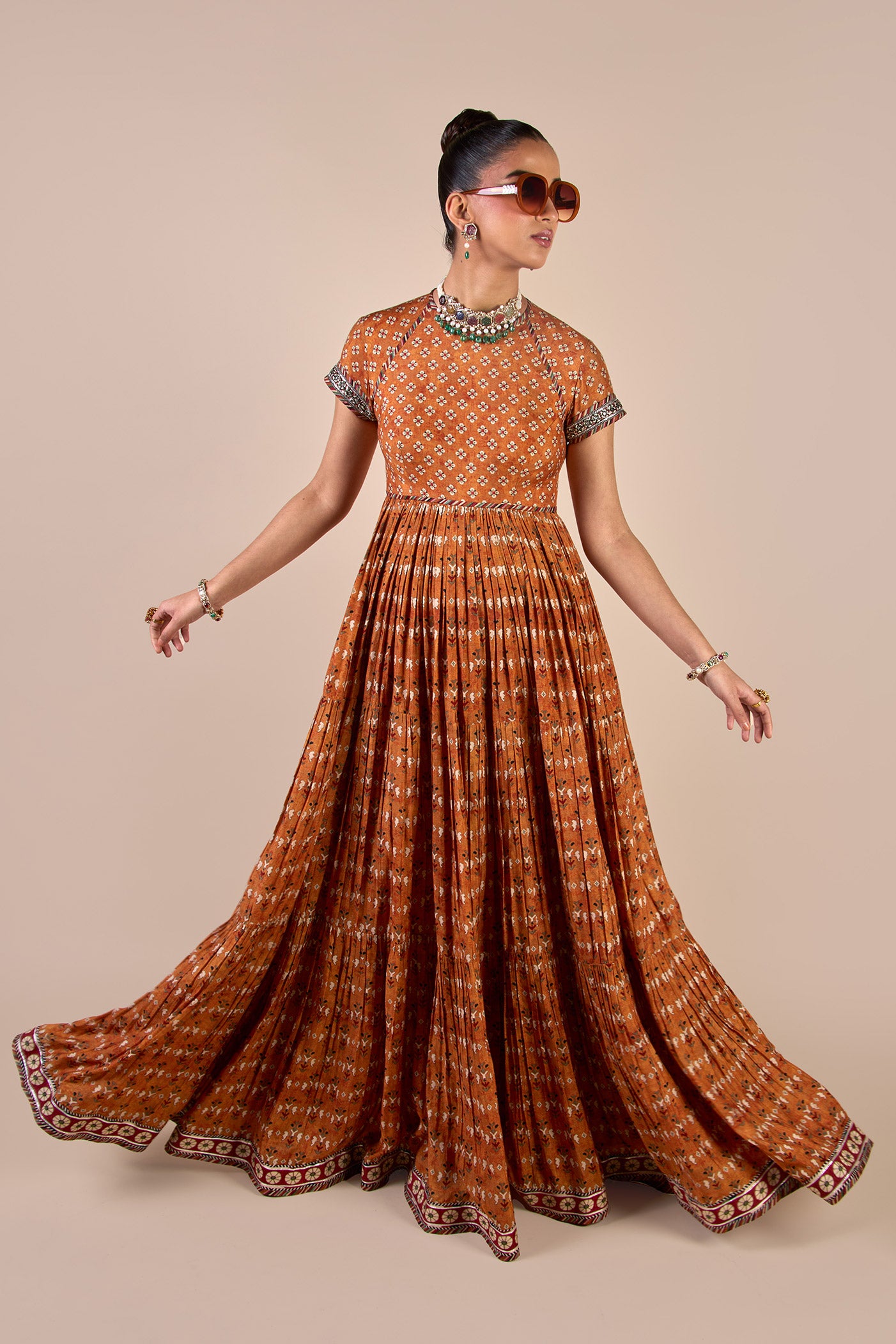 Rust Orange Maxi Dress | CHHĒ
