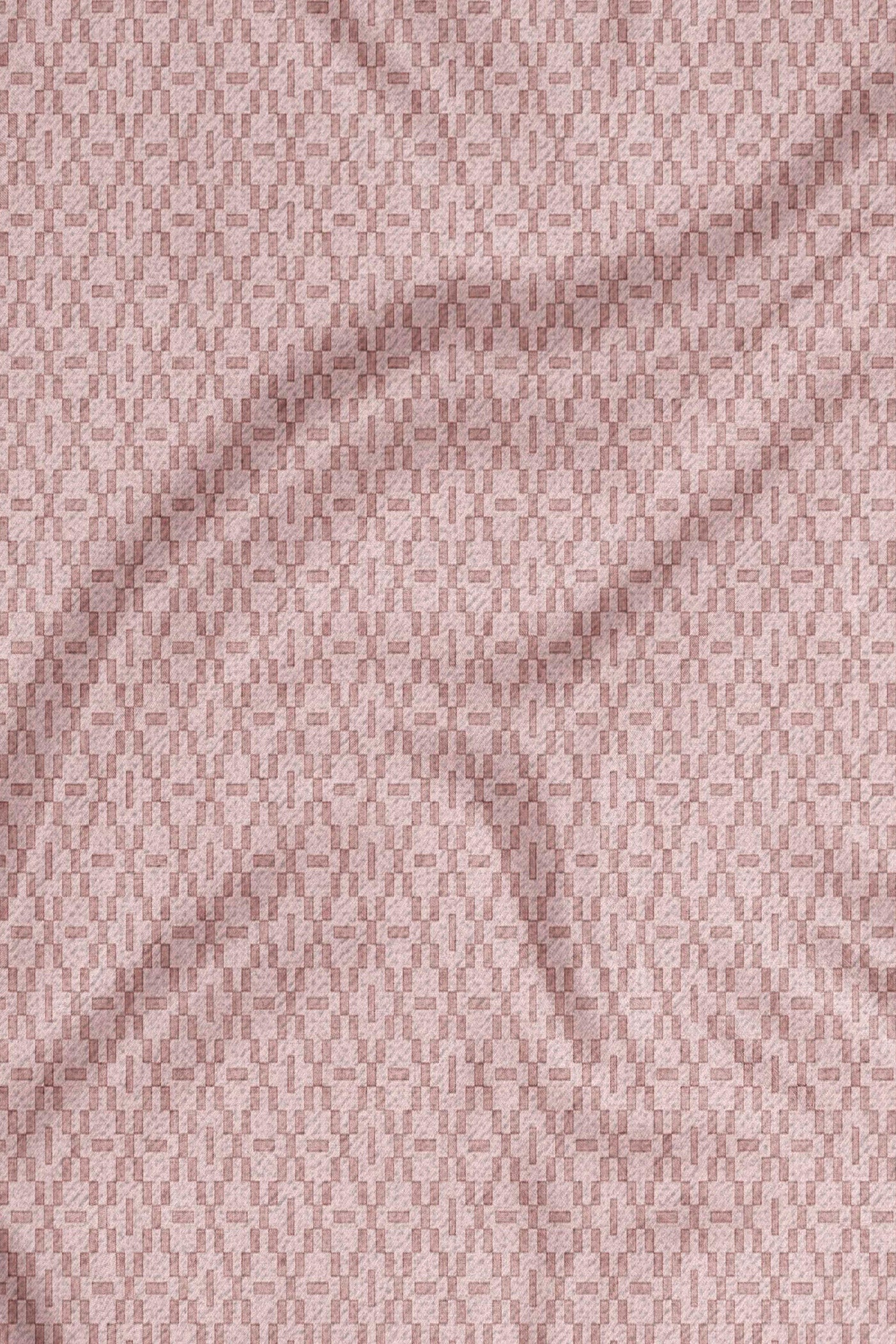 Powder Pink Printed Woollen Scarf