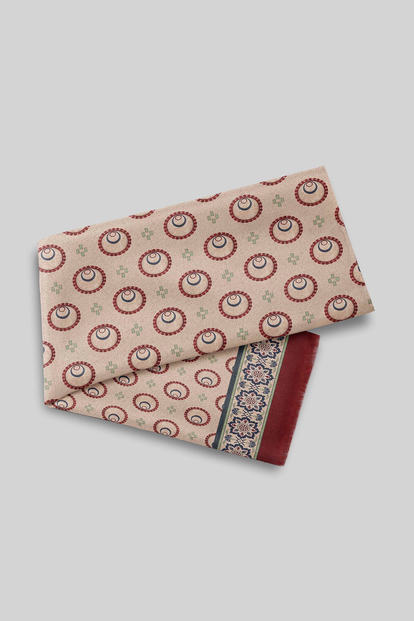 Nugrey Printed Woollen Scarf