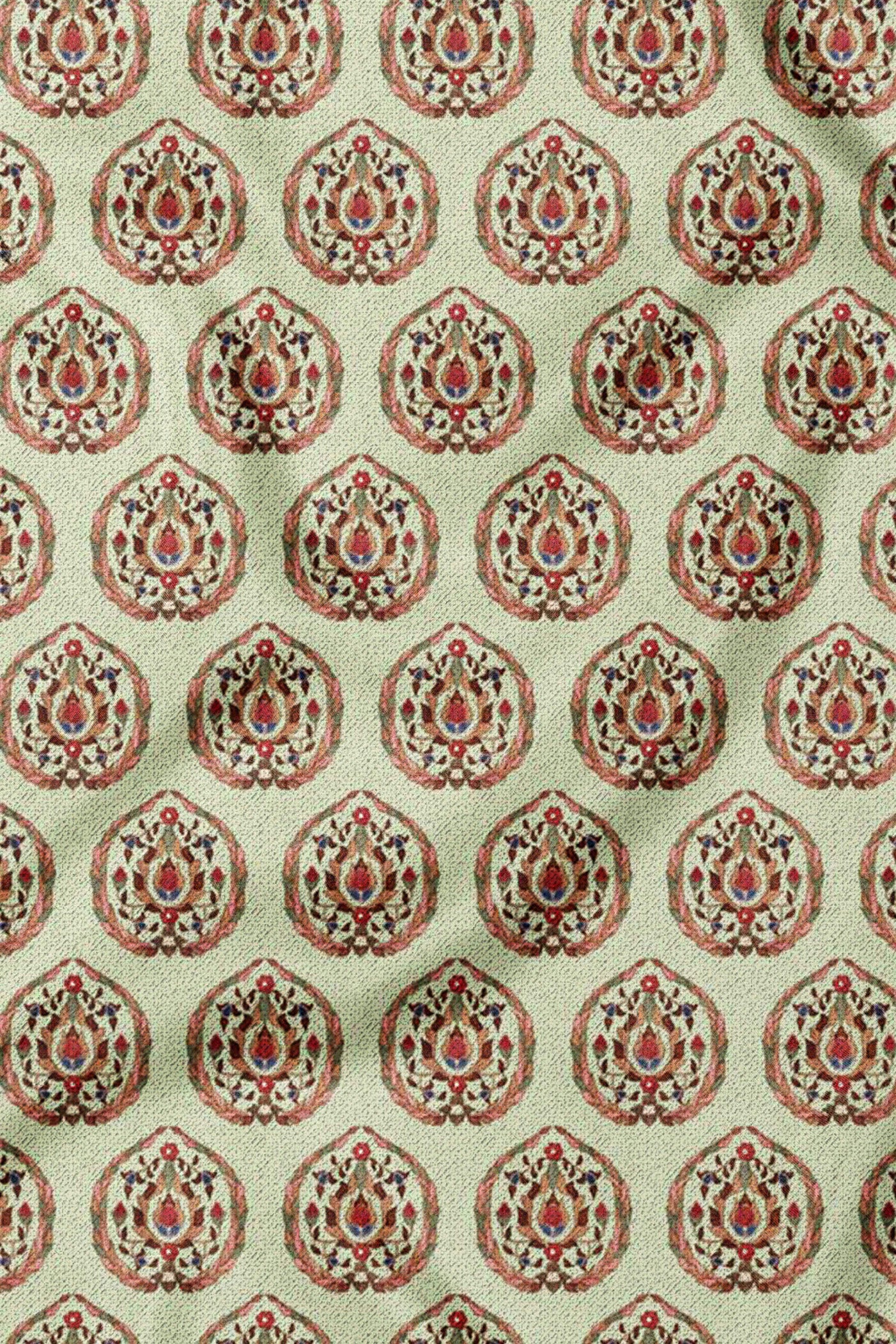 Sage Green Printed Scarf