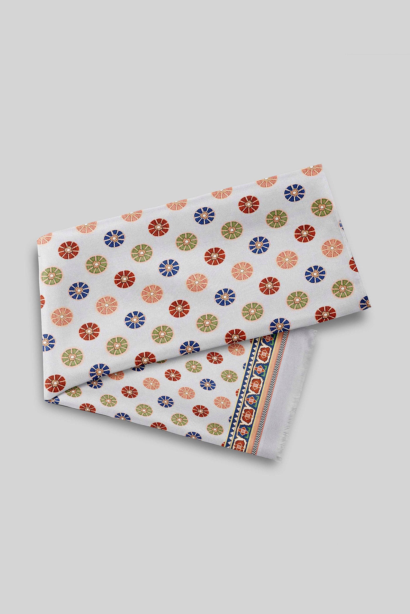 Powder Blue Printed Scarf