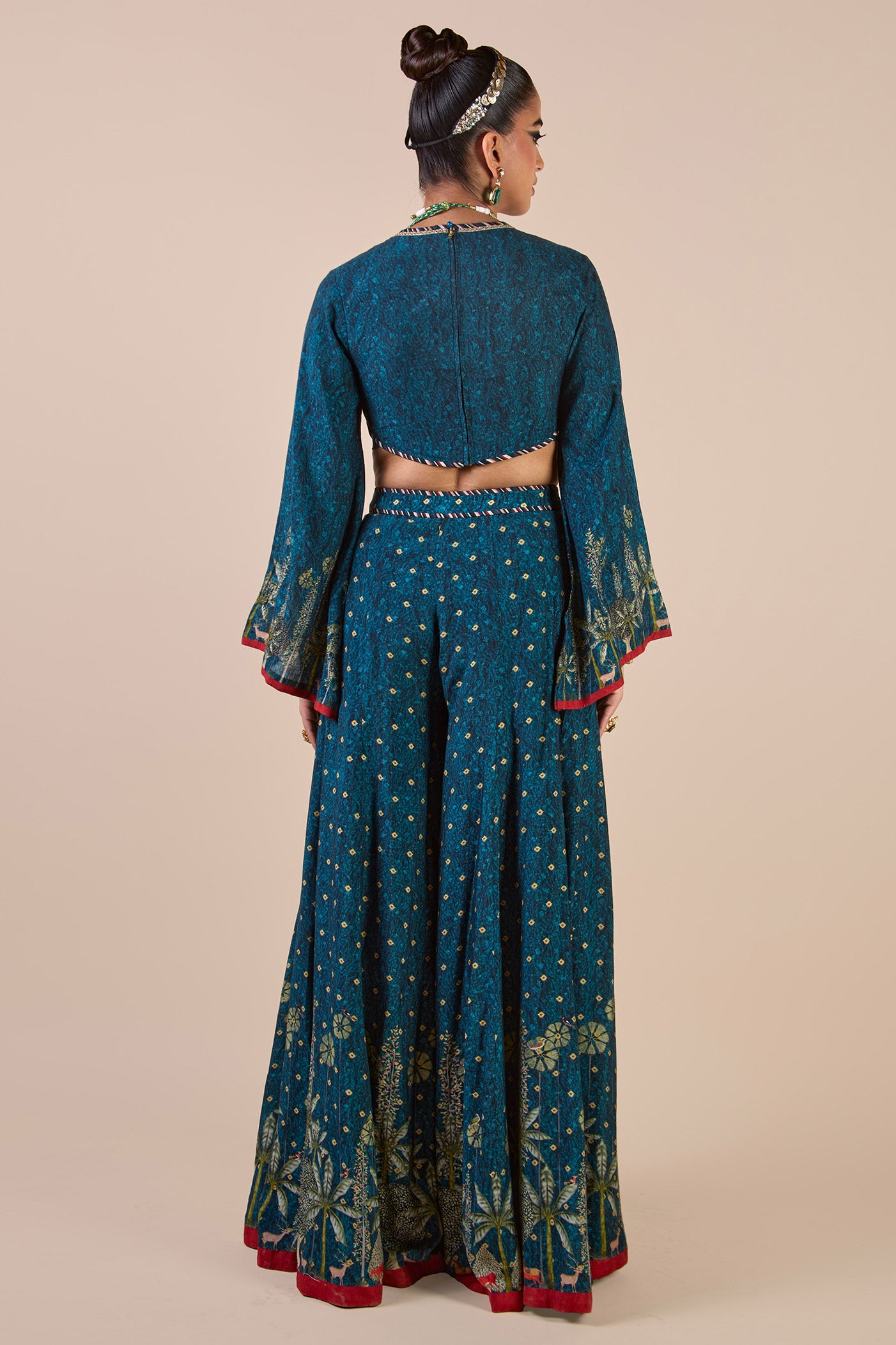 Prussian Blue Sharara Set | CHHĒ