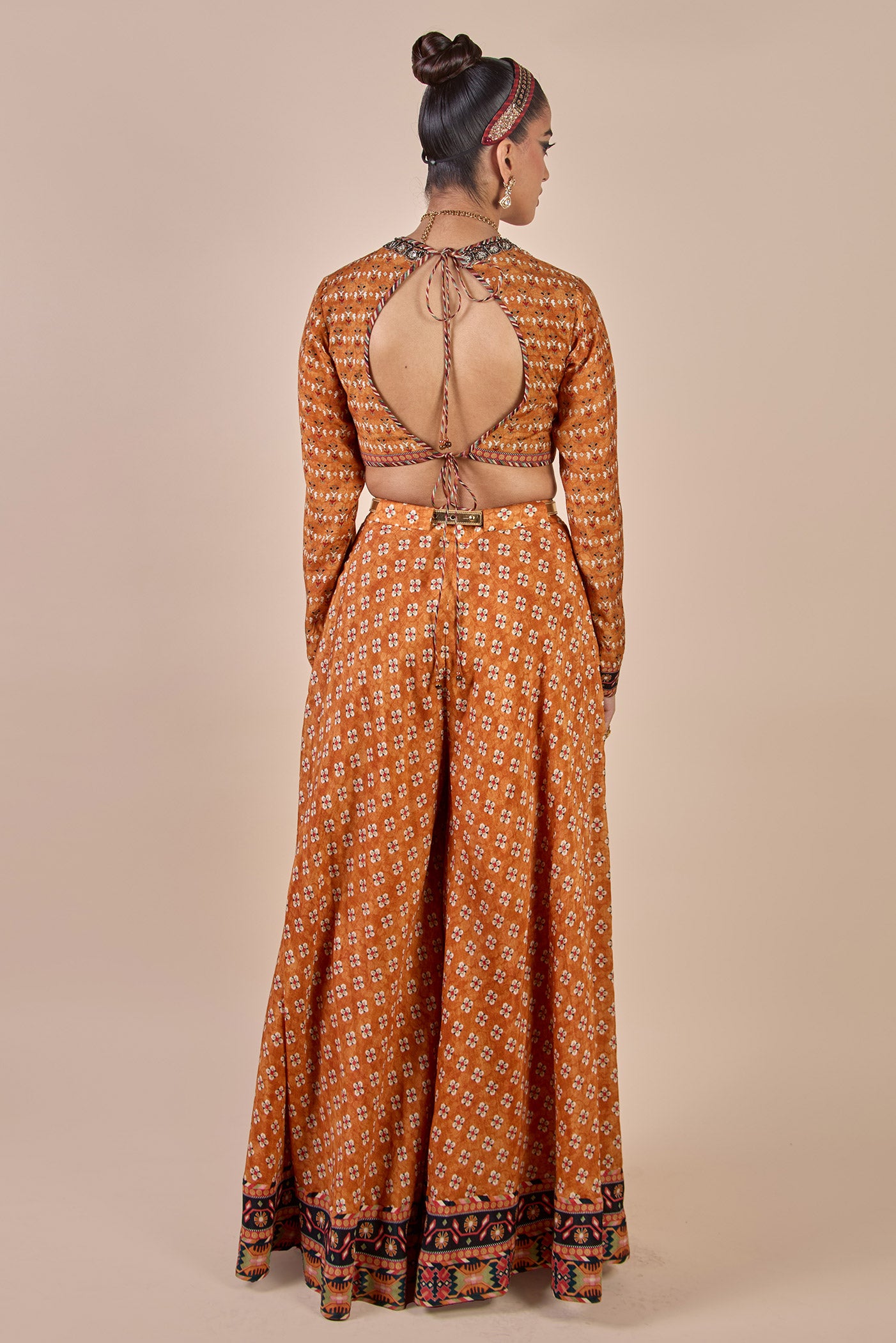 Rust Orange Sharara Set | CHHĒ