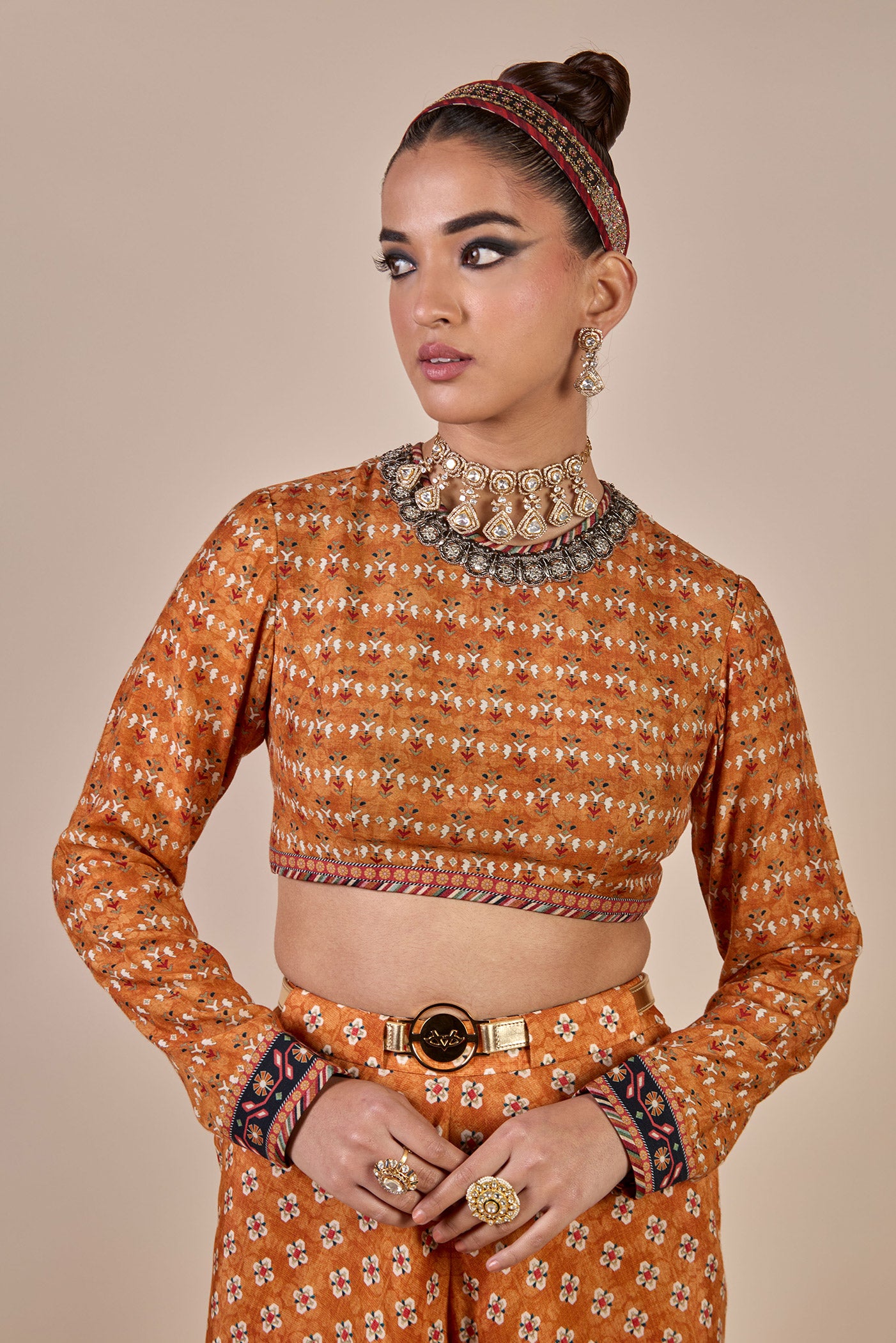 Rust Orange Sharara Set | CHHĒ