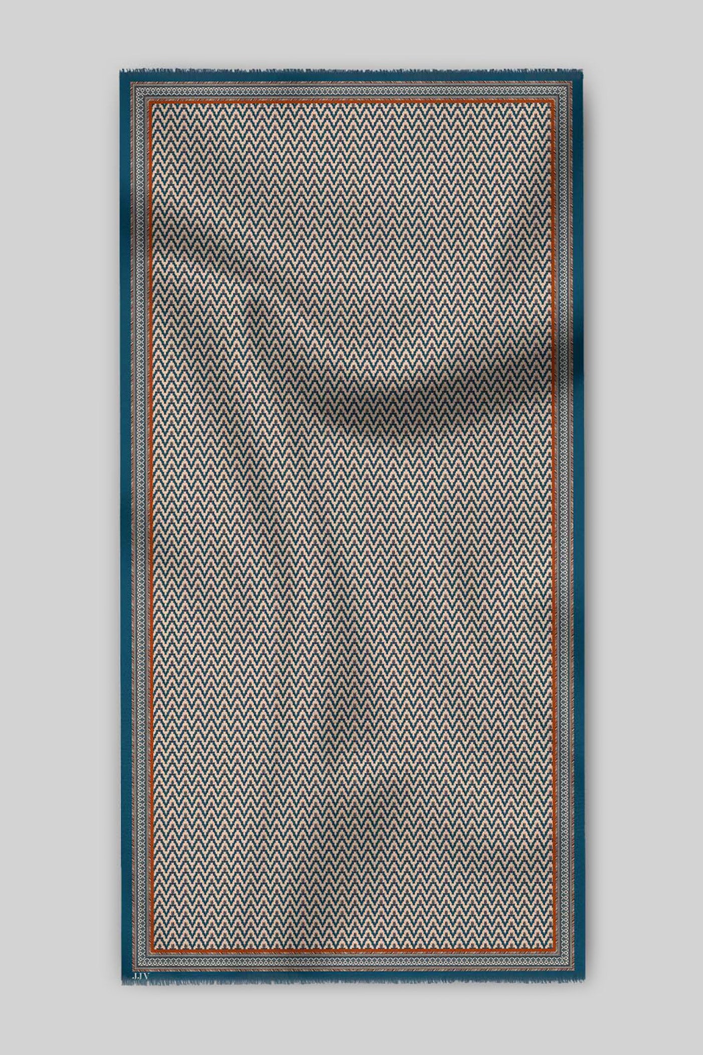 Crème Ivory Printed Shawl